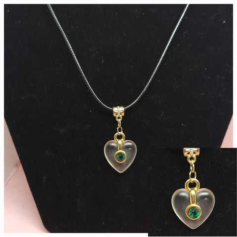 Green Heart Necklace