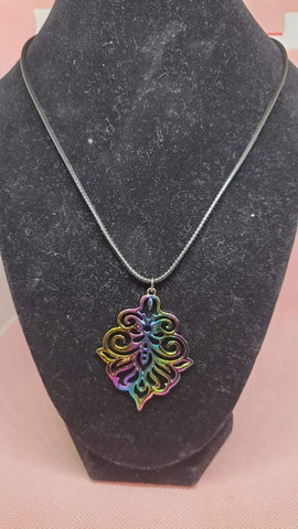 Iridescent Medallion Necklace